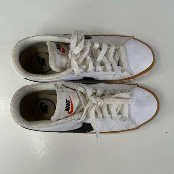 Nike Court Legacy White Desert Ochre Sneakers Size 7.5 - Picture 3 of 8